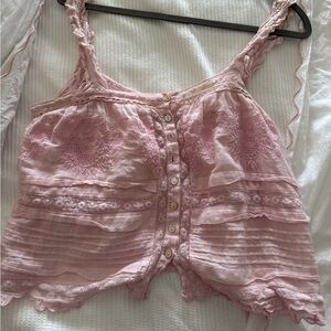 Pink perfect LoveShackFancy blouse